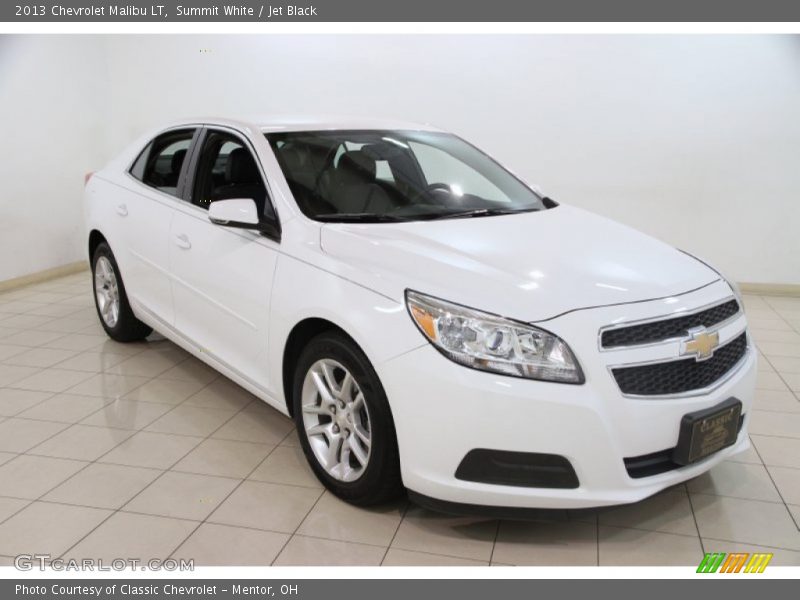 Summit White / Jet Black 2013 Chevrolet Malibu LT