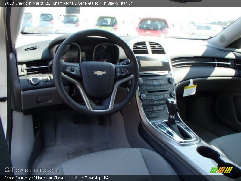 Champagne Silver Metallic / Jet Black/Titanium 2013 Chevrolet Malibu LS