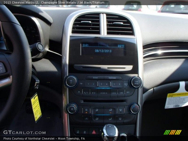Champagne Silver Metallic / Jet Black/Titanium 2013 Chevrolet Malibu LS