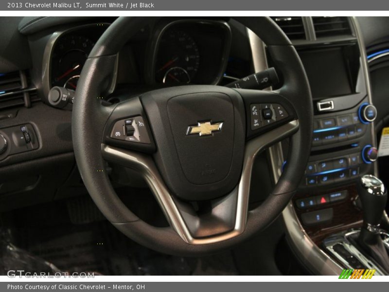 Summit White / Jet Black 2013 Chevrolet Malibu LT