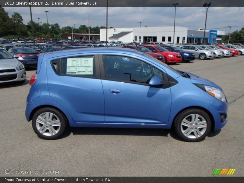 Denim (Blue) / Silver/Blue 2013 Chevrolet Spark LS
