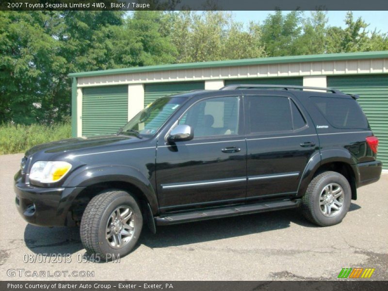 Black / Taupe 2007 Toyota Sequoia Limited 4WD