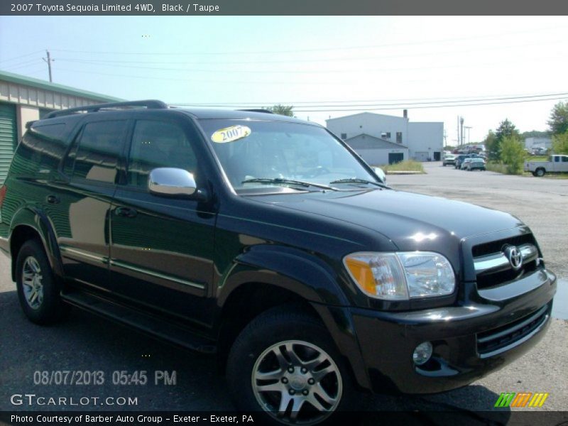 Black / Taupe 2007 Toyota Sequoia Limited 4WD
