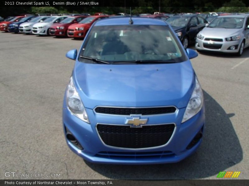 Denim (Blue) / Silver/Blue 2013 Chevrolet Spark LS