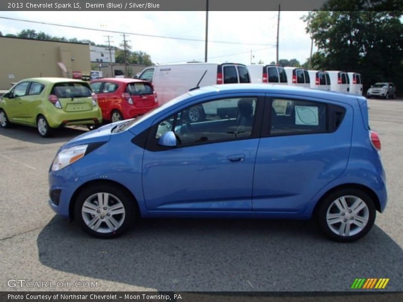 Denim (Blue) / Silver/Blue 2013 Chevrolet Spark LS