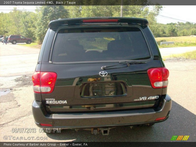 Black / Taupe 2007 Toyota Sequoia Limited 4WD