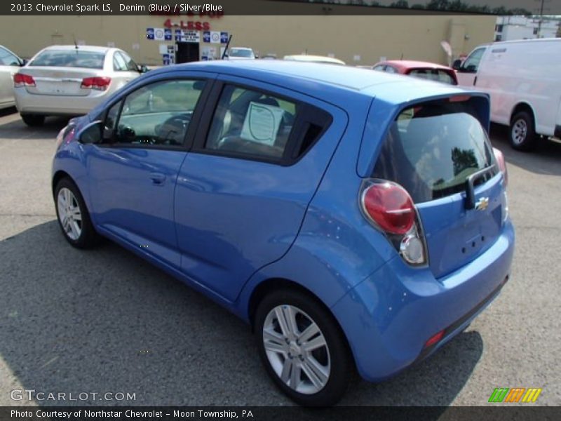 Denim (Blue) / Silver/Blue 2013 Chevrolet Spark LS