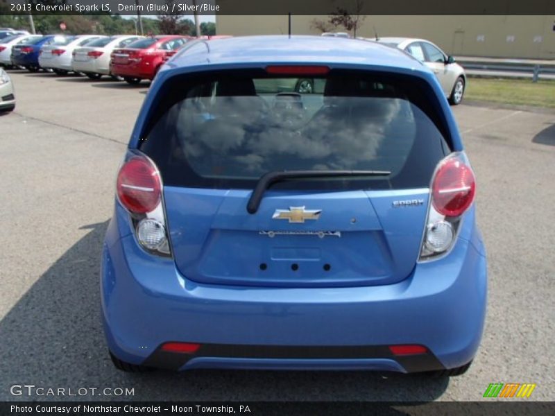Denim (Blue) / Silver/Blue 2013 Chevrolet Spark LS