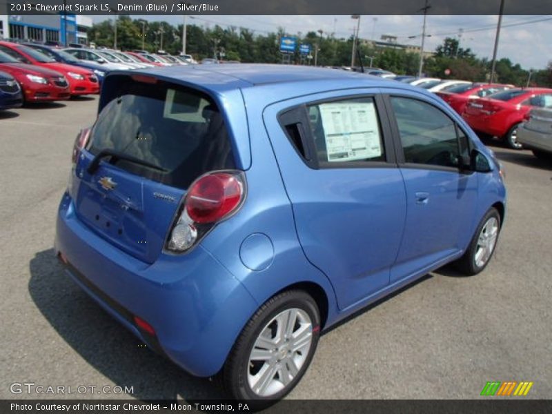 Denim (Blue) / Silver/Blue 2013 Chevrolet Spark LS