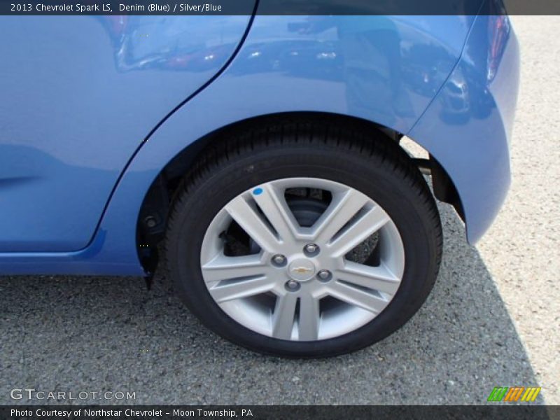Denim (Blue) / Silver/Blue 2013 Chevrolet Spark LS