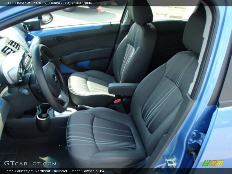 Denim (Blue) / Silver/Blue 2013 Chevrolet Spark LS