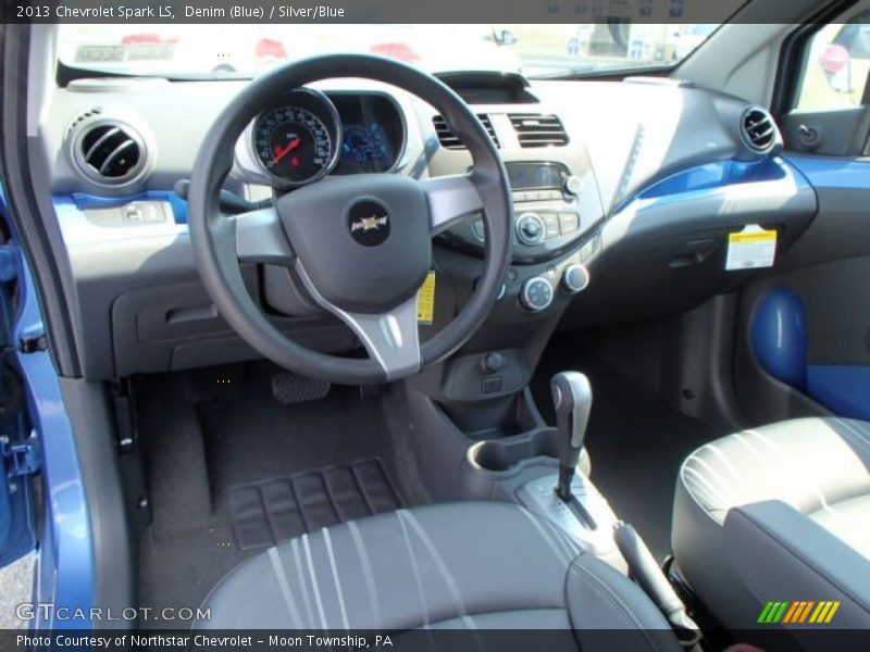 Denim (Blue) / Silver/Blue 2013 Chevrolet Spark LS