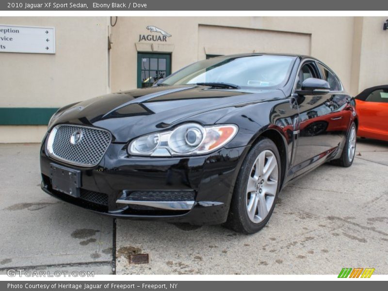 Ebony Black / Dove 2010 Jaguar XF Sport Sedan