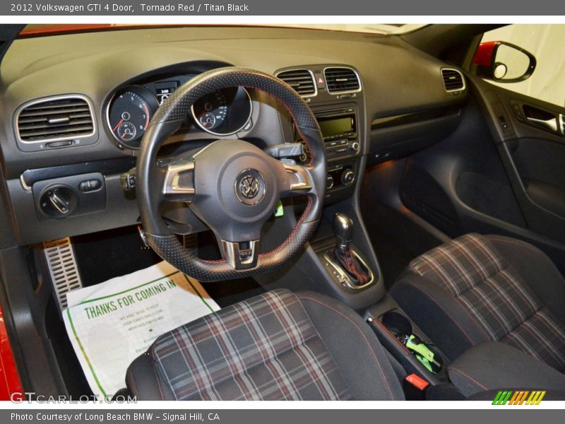 Tornado Red / Titan Black 2012 Volkswagen GTI 4 Door