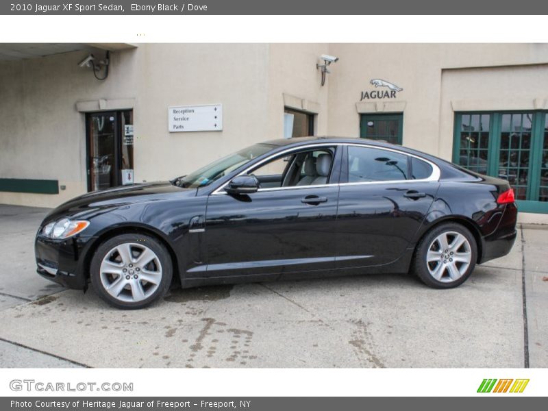 Ebony Black / Dove 2010 Jaguar XF Sport Sedan