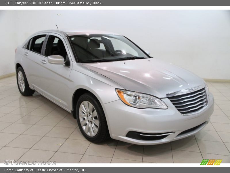 Bright Silver Metallic / Black 2012 Chrysler 200 LX Sedan