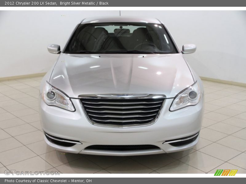 Bright Silver Metallic / Black 2012 Chrysler 200 LX Sedan