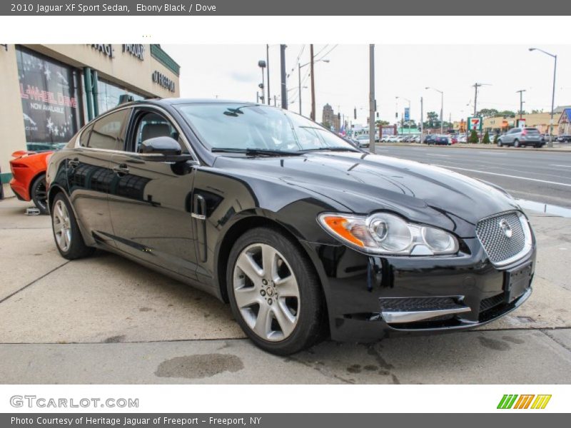 Ebony Black / Dove 2010 Jaguar XF Sport Sedan