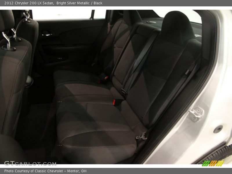 Bright Silver Metallic / Black 2012 Chrysler 200 LX Sedan