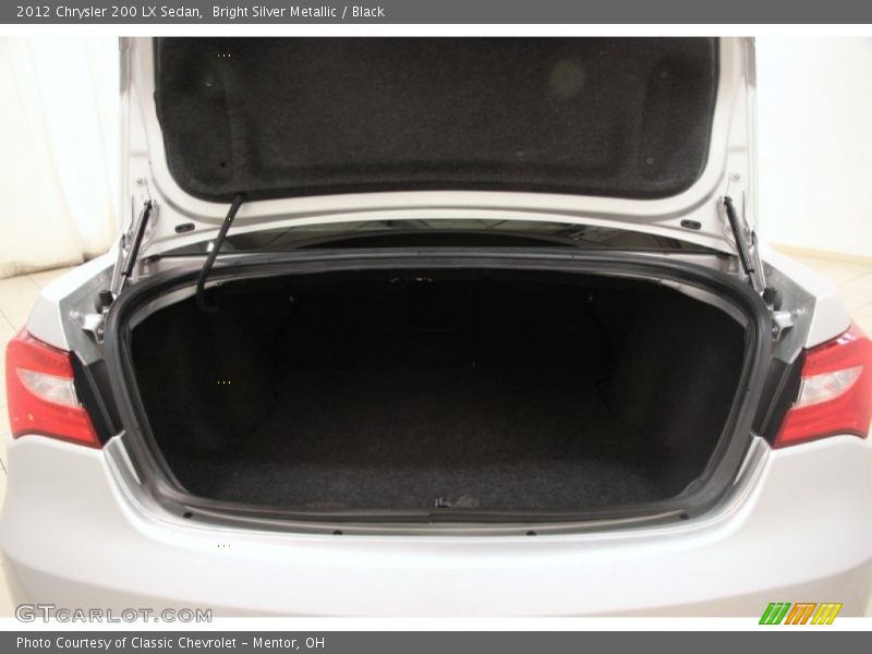 Bright Silver Metallic / Black 2012 Chrysler 200 LX Sedan