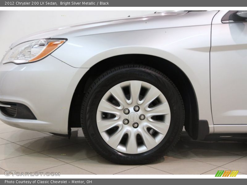 Bright Silver Metallic / Black 2012 Chrysler 200 LX Sedan