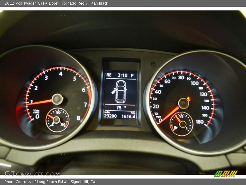 Tornado Red / Titan Black 2012 Volkswagen GTI 4 Door