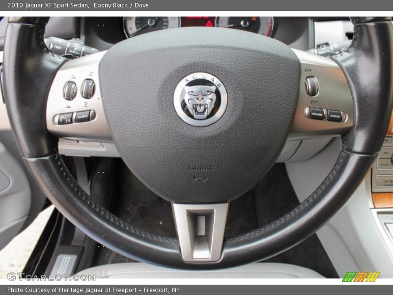 Ebony Black / Dove 2010 Jaguar XF Sport Sedan
