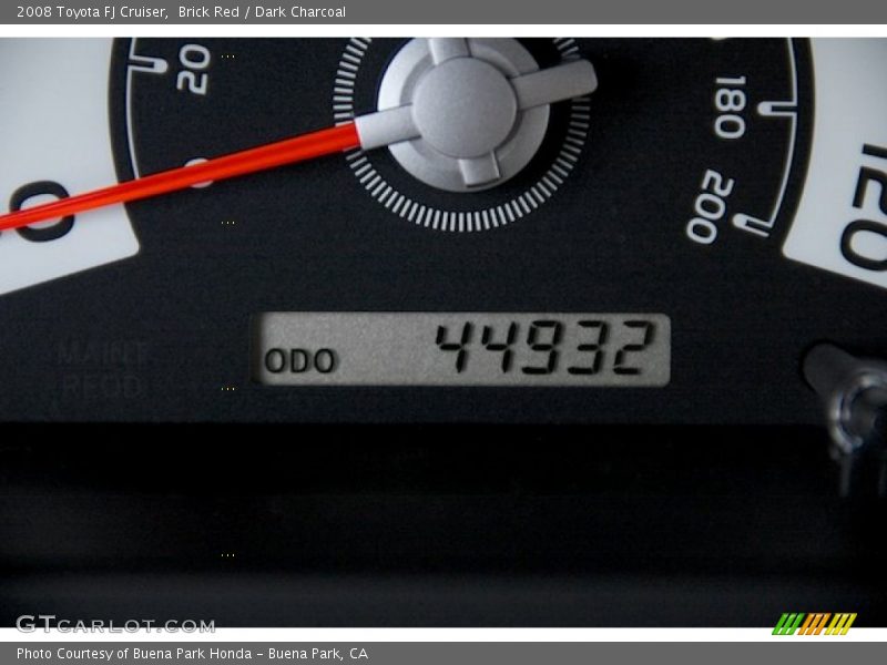 Brick Red / Dark Charcoal 2008 Toyota FJ Cruiser