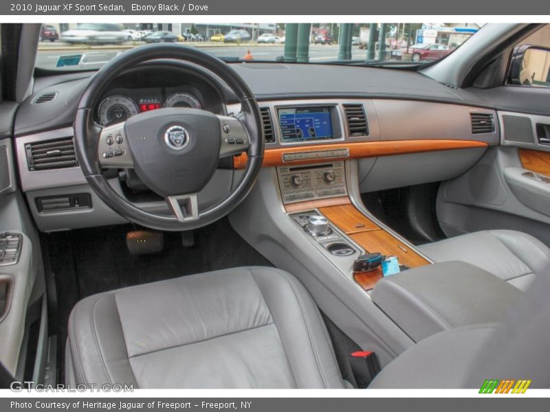 Ebony Black / Dove 2010 Jaguar XF Sport Sedan