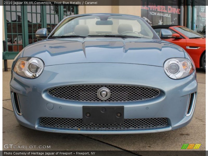 Frost Blue Metallic / Caramel 2010 Jaguar XK XK Convertible