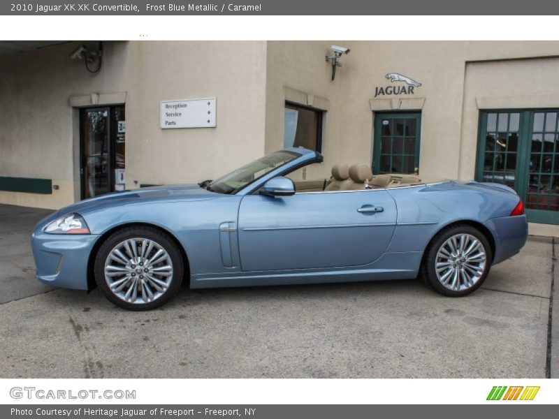 Frost Blue Metallic / Caramel 2010 Jaguar XK XK Convertible