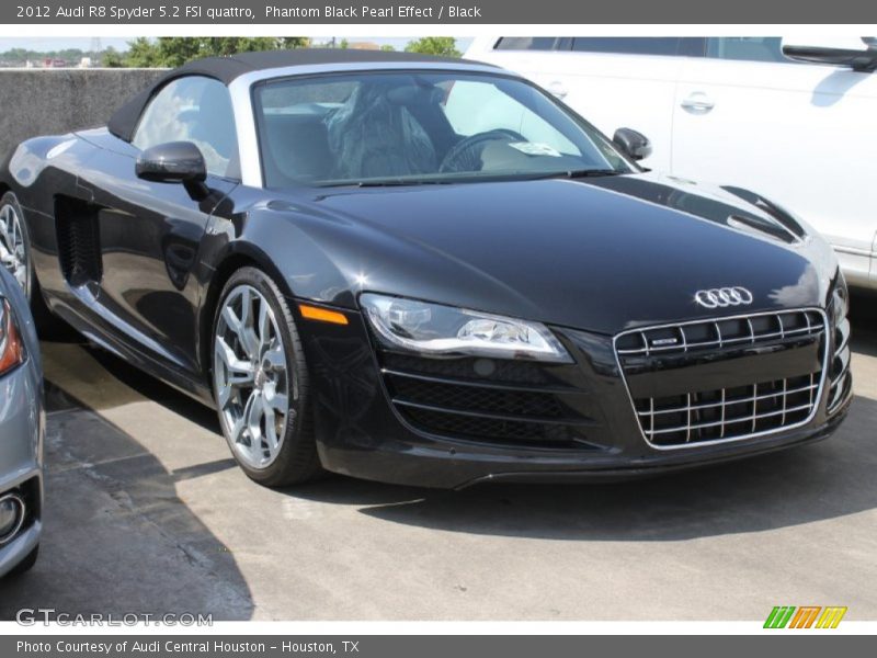 Phantom Black Pearl Effect / Black 2012 Audi R8 Spyder 5.2 FSI quattro