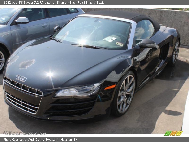 Phantom Black Pearl Effect / Black 2012 Audi R8 Spyder 5.2 FSI quattro