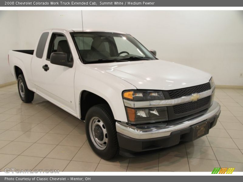 Summit White / Medium Pewter 2008 Chevrolet Colorado Work Truck Extended Cab