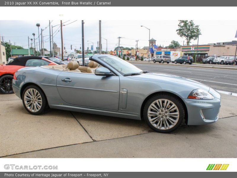 Frost Blue Metallic / Caramel 2010 Jaguar XK XK Convertible