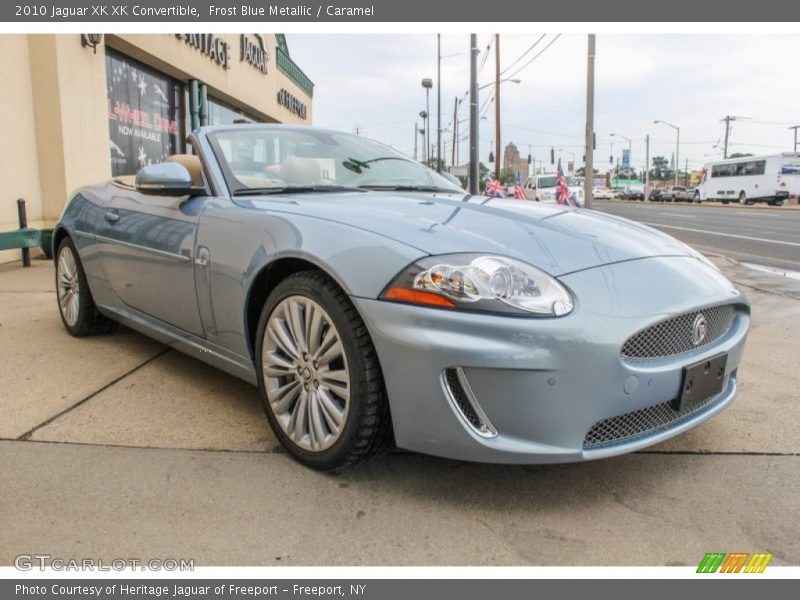 Frost Blue Metallic / Caramel 2010 Jaguar XK XK Convertible
