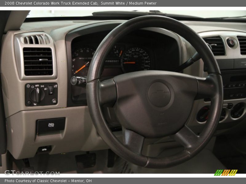 Summit White / Medium Pewter 2008 Chevrolet Colorado Work Truck Extended Cab