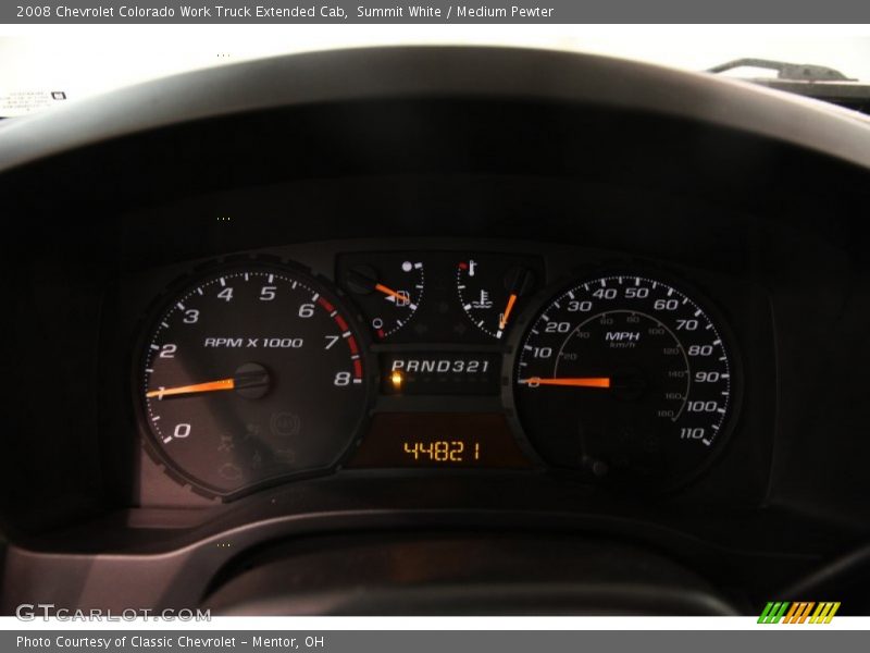 Summit White / Medium Pewter 2008 Chevrolet Colorado Work Truck Extended Cab