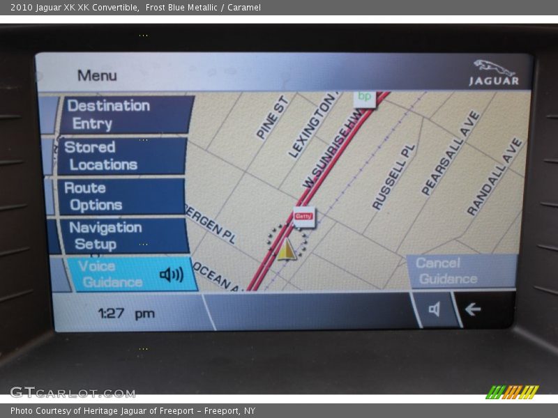 Frost Blue Metallic / Caramel 2010 Jaguar XK XK Convertible