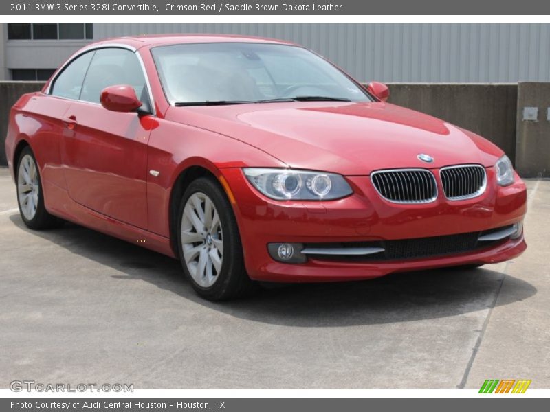 Crimson Red / Saddle Brown Dakota Leather 2011 BMW 3 Series 328i Convertible