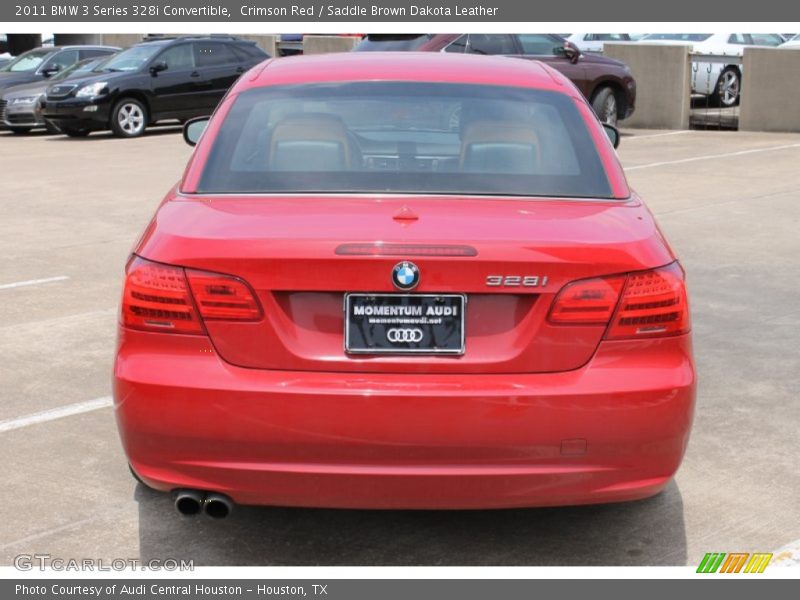 Crimson Red / Saddle Brown Dakota Leather 2011 BMW 3 Series 328i Convertible