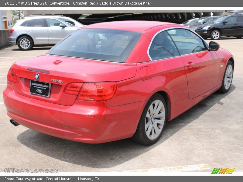 Crimson Red / Saddle Brown Dakota Leather 2011 BMW 3 Series 328i Convertible