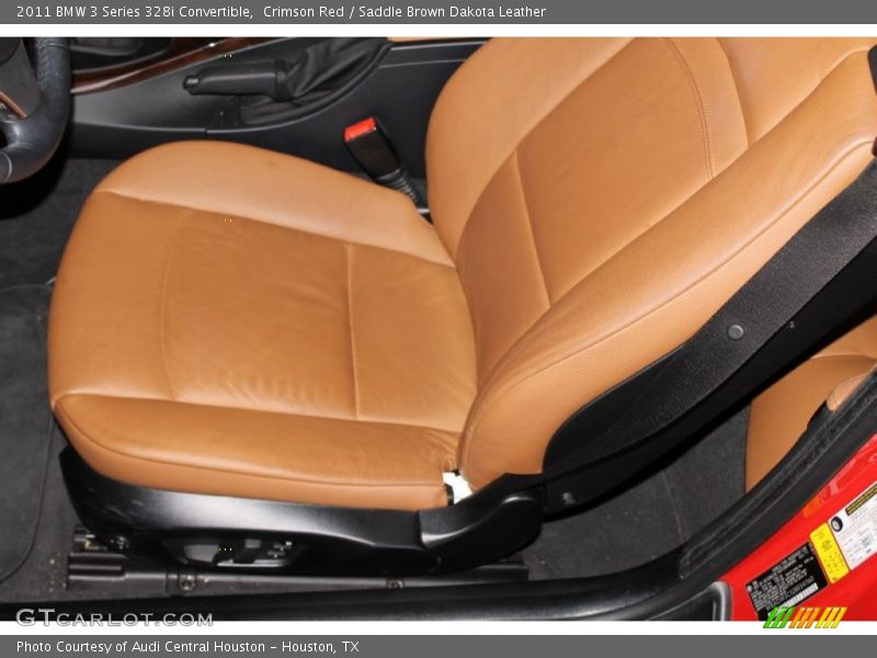 Crimson Red / Saddle Brown Dakota Leather 2011 BMW 3 Series 328i Convertible