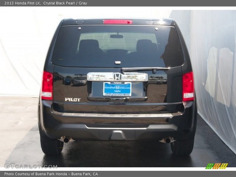 Crystal Black Pearl / Gray 2013 Honda Pilot LX