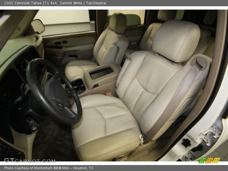 Summit White / Tan/Neutral 2003 Chevrolet Tahoe Z71 4x4