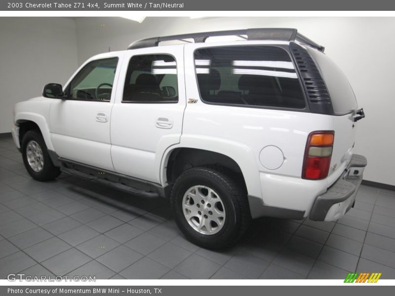 Summit White / Tan/Neutral 2003 Chevrolet Tahoe Z71 4x4