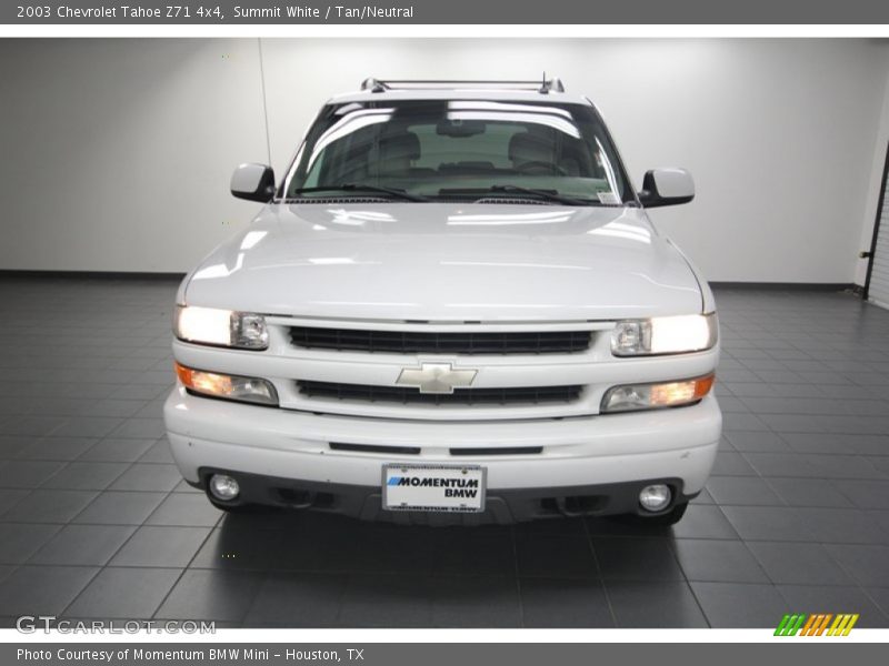 Summit White / Tan/Neutral 2003 Chevrolet Tahoe Z71 4x4