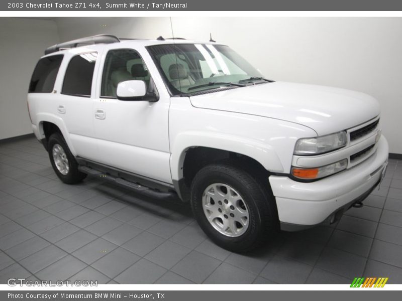 Summit White / Tan/Neutral 2003 Chevrolet Tahoe Z71 4x4