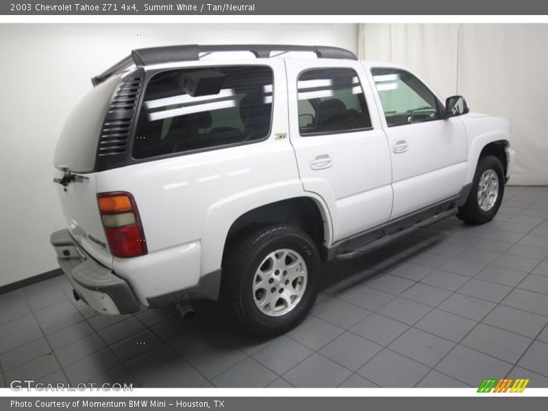 Summit White / Tan/Neutral 2003 Chevrolet Tahoe Z71 4x4