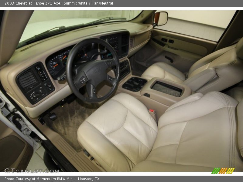 Summit White / Tan/Neutral 2003 Chevrolet Tahoe Z71 4x4